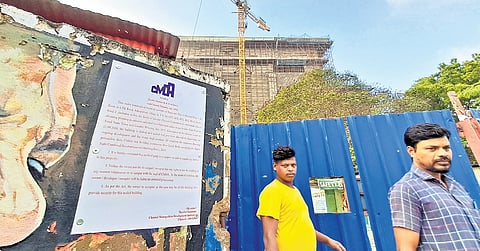 A notice to this effect has been pasted near the property’s gate 