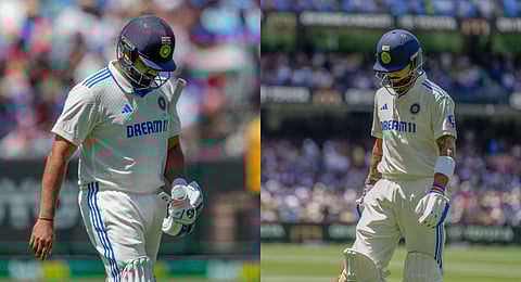 Rohit Sharma (R) and Virat Kohli (L)