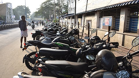 Coimbatore Medical College parking facility.