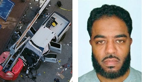 This undated passport photo provided by the FBI on Wednesday, Jan. 1, 2025, shows Shamsud-Din Bahar Jabbar. 