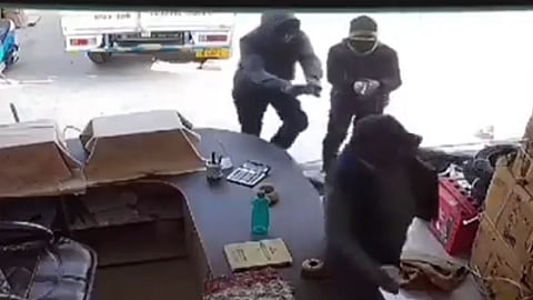 CCTV footage shows TMC councillor Dulal Sarkar being chased by the assailants before being shot. 