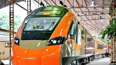 Built in India with world-class technologies and amenities, the train boasts high acceleration, a strong braking system, and Kavach-like anti-collision safety devices.