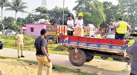 Explosives and firecracker-making materials seized from Susil’s second house