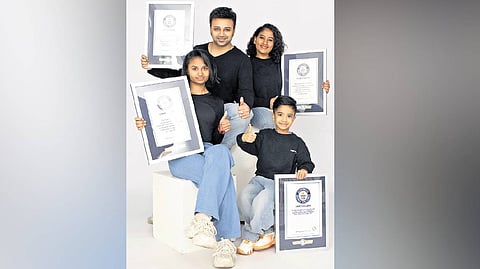 Anakapalle man and his family set 
multiple world records