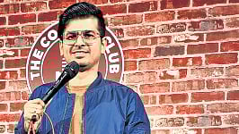 Rajat Chauhan, a stand-up comedian whose journey from nervous open-mic nights to packed shows across the country.