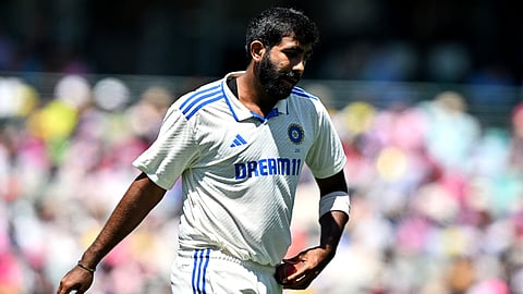 India's Jasprit Bumrah prepares to bowl on day two of the fifth Test match between Australia and India at the Sydney Cricket Ground on January 4, 2025.
