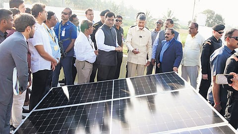 CM N Chandrababu Naidu inaugurating PM Surya Ghar scheme in Kuppam