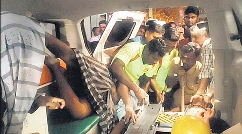 Youth rescued after head gets stuck in stretcher for one hour following road accident