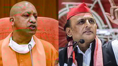 UP chief minister Yogi Adityanath, Samajwadi party chief Akhilesh Yadav