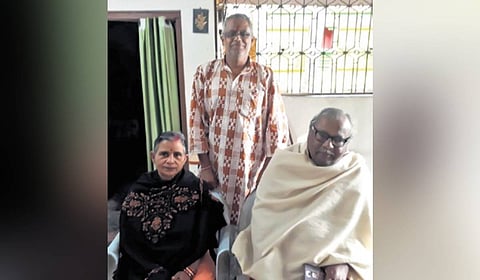 Ramroop Jugurnauth with his parents
