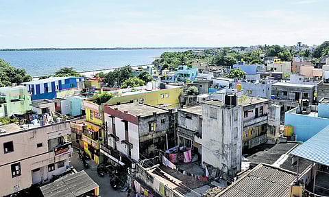 Villages near Red Hills reservoir in Chennai 