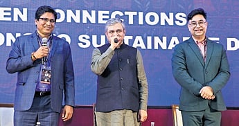 Union minister Ashwini Vaishnaw speaking at the PBD session