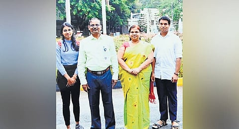 V Narayanan, ISRO’s next chairman, with his family