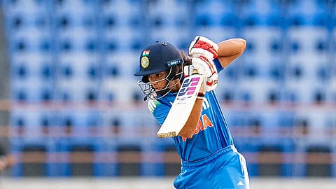 Pratika Rawal against Ireland at Rajkot 