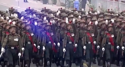 Sreen grab took from a video posted by Southern Command Indian Army