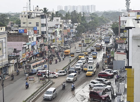 Singamallur junction, Where the Highways department has floated a tender for the construction of a flyover in Coimbatore.