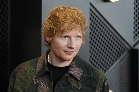 Ed Sheeran arrives at the 66th annual Grammy Awards on Sunday, Feb 4, 2024 in Los Angeles