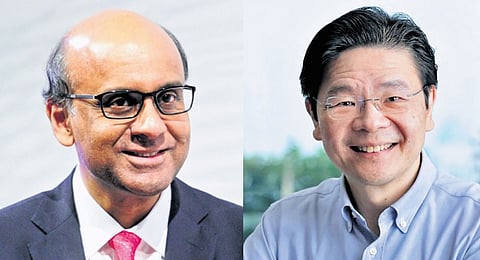 Tharman Shanmugaratnam and Lawrence Wong