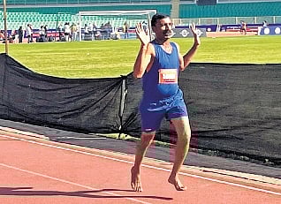 53-year-old head constable wins gold at Telangana athletics championship