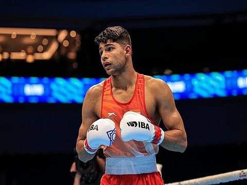 Indian boxer Nishant Dev