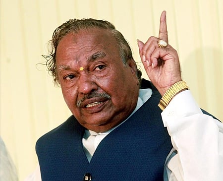 Former Deputy Chief Minister K S Eshwarappa.