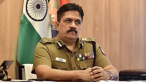 Avadi police commissioner K Shankar in conversation with TNIE at the Avadi Commisionerate office in Chennai on Monday, Jan. 13, 2025.