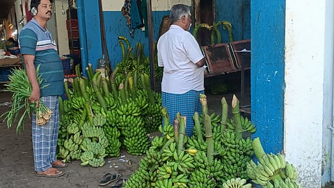 A single bunch of bananas cost Rs 850 in Thanjavur on Monday