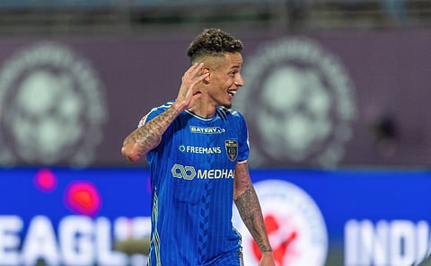 Noah Sadaoui's dramatic last-gasp goal secured Kerala Blasters a narrow 3-2 victory over Odisha FC.