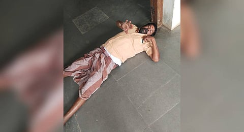T Nagaraj, a 56-year-old flower vendor lay down at the entrance of the Manapparai Municipality office on Saturday, demanding immediate measures to curb the menace. 