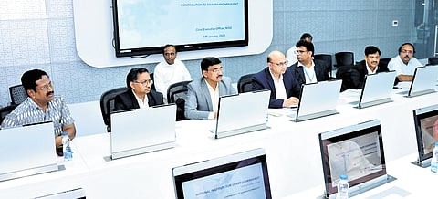 NISG members meet senior officials at RTGS office on Friday 