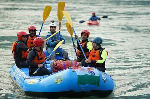 The NIMAS team that completed the Arunachal leg (Photo | Special arrangement)