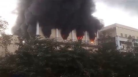 Fire accident at a pharmaceutical company in Anakapalli.