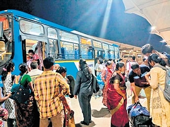 BMTC recently added ten more buses from SMVT station at Baiyappanahalli to different stations