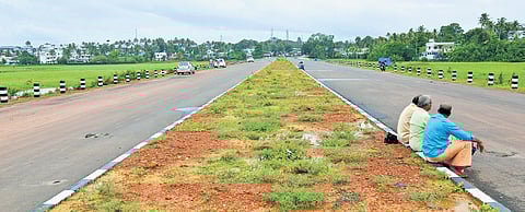 People spending time at the Seaport-Airport Road which connects the 
HMT Junction and Naval Arms Depot