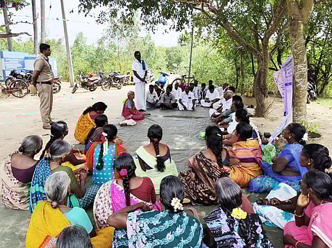 Image of a gram sabha meeting used for representational purposes only. 