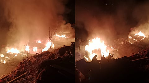 Devastating fire in Uttarkashi’s Sawani village claims one life, destroys 10 houses