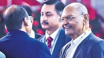 Chairman of Vedanta Resources Ltd Anil Agarwal at Utkarsh Odisha Conclave in Bhubaneswar on Tuesday