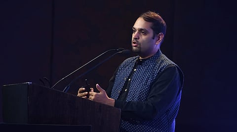 India+Ai chief Tanuj Bhojwani speaks at TNIE's ThinkEdu Conclave 2025 in Chennai on Tuesday, Jan. 28, 2025.