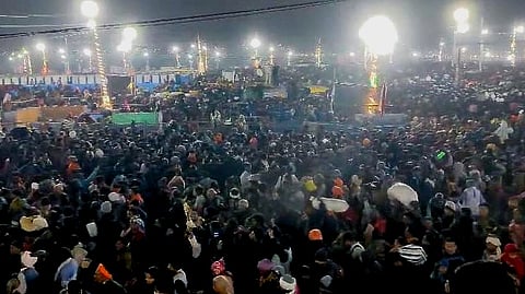 Visuals from the stampede at the Maha Kumbh Mela.