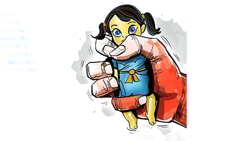 A 12-year-old girl was found abandoned at a railway station in Maharashtra's Navi Mumbai township and a probe later indicated that she was raped.