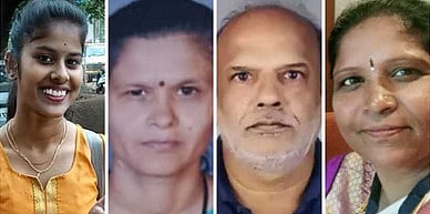 Megha and Jyoti Hattarwad, Arun Khoparde, and Mahadevi Bavanur. 