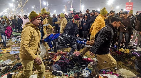 Rescue operations underway at the Mahakumbh in UP's Prayagraj, where a stampede like situation led to the death of several people. 