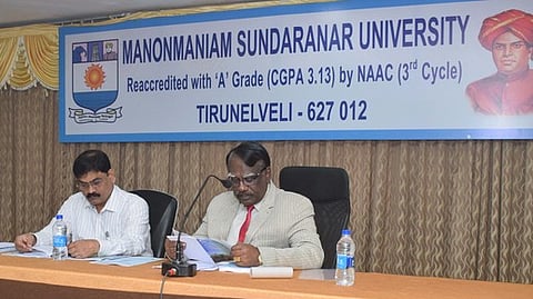 Vice-Chancellor N Chandrasekar chaired Standing committee on academic affairs meeting in Manonmaniam Sundaranar University.