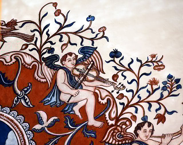 A mural at the church