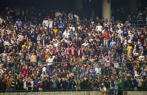 Crowd at the Arun Jaitley Stadium on Thursday