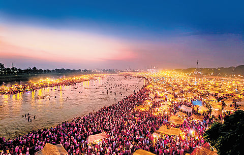 LIVING IN THE MOMENT: The temporary tent city in Prayagraj for the Maha Kumbh