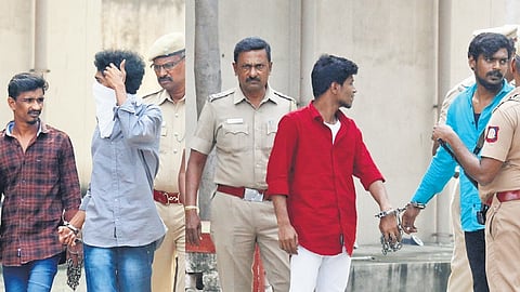 The convicts after their sentencing on Thursday in Vellore 