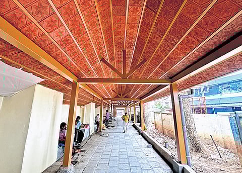 The renovated customs boat jetty at Fort Kochi that will be inaugurated by Transport Minister K B Ganesh Kumar 