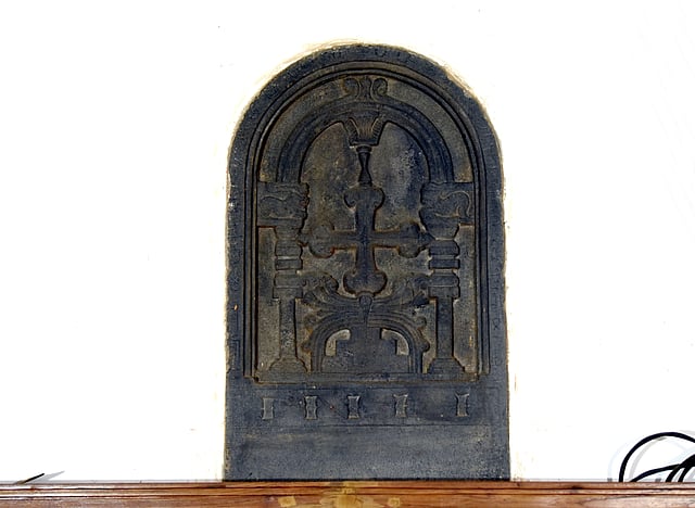 The Persian Cross on the sanctuary wall marks the location of Mar Abo’s relic