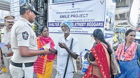 Beggars being shifted to shelter homes from Benz Circle 